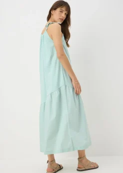 Mint Asymmetric Tiered Cami Maxi Dress