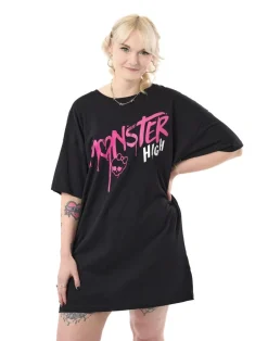 Monster High Black Spray Paint T-Shirt Dress
