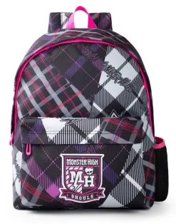 Monster High Ghouls Tartan Black Backpack