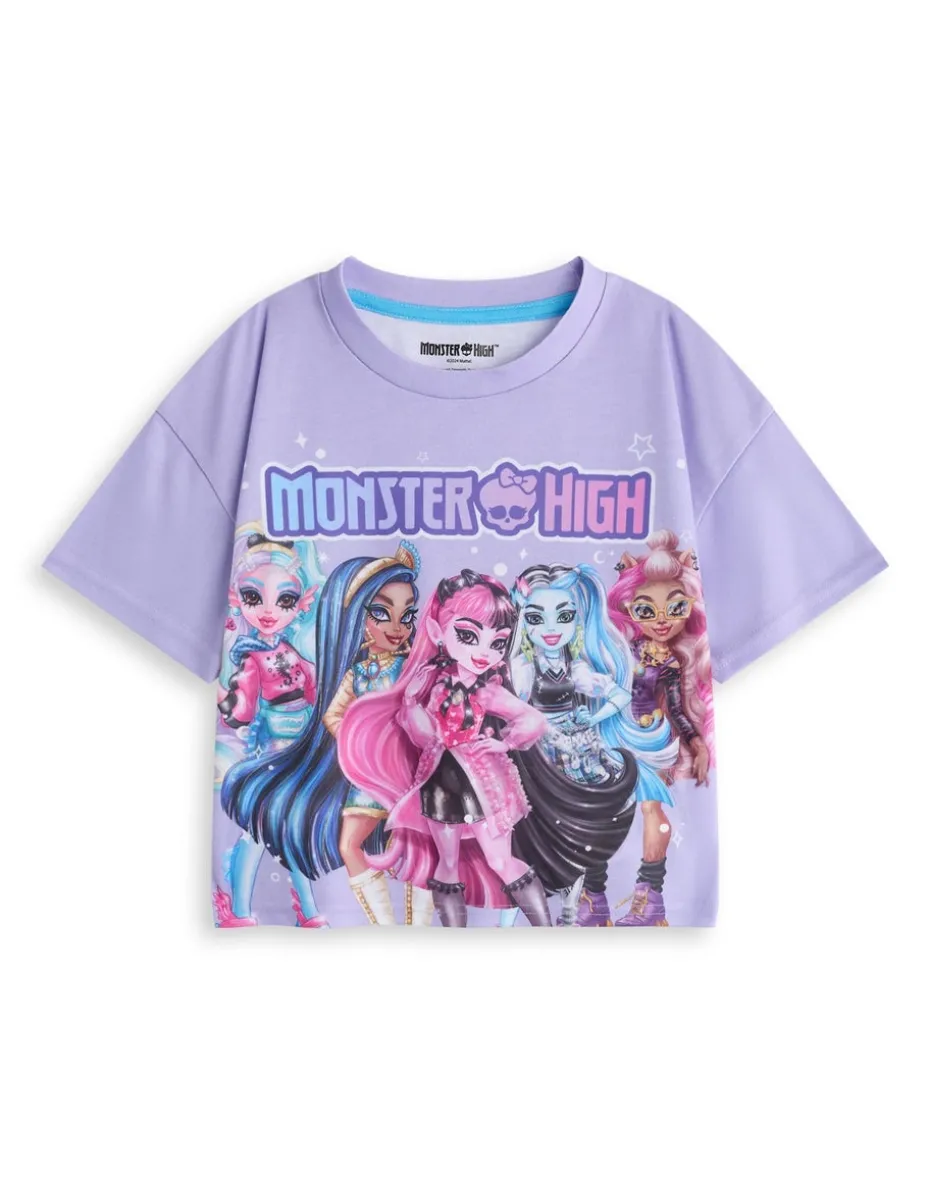 Monster High Girls Purple Character Group Pyjama Set (4 - 14 Years)