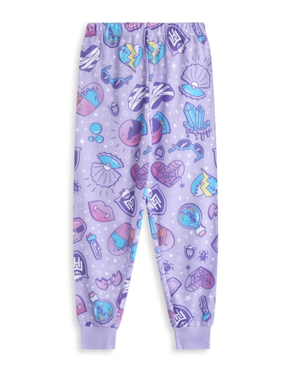 Monster High Girls Purple Character Group Pyjama Set (4 - 14 Years)