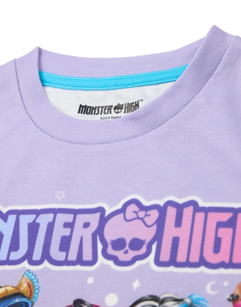 Monster High Girls Purple Character Group Pyjama Set (4 - 14 Years)