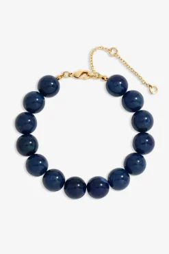 Mood Gold Blue Lapis Orb Magnetic Bracelet