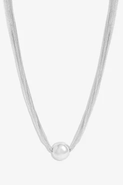Mood Silver Chain Orb Allway Necklace