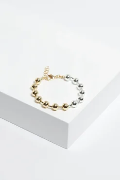 Mood Two Tone Chain Orb Bracelet