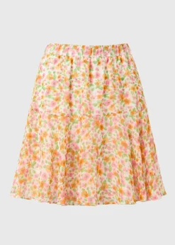 Multicolour Ditsy Floral Mini Skirt