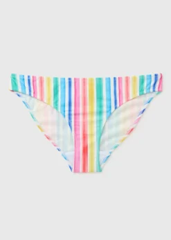 Multicolour Stripe Bikini Bottoms