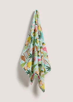 Multicolour Summer Gnome Beach Towel