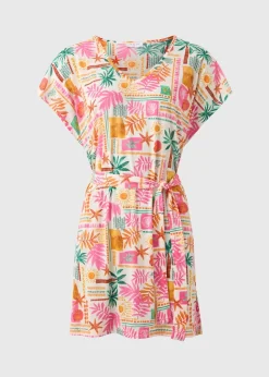 Multicolour Summer Print Kaftan