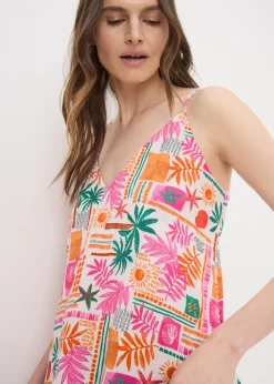 Multicolour Summer Print Cami Maxi Dress