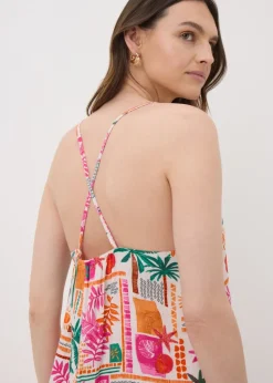Multicolour Summer Print Cami Maxi Dress