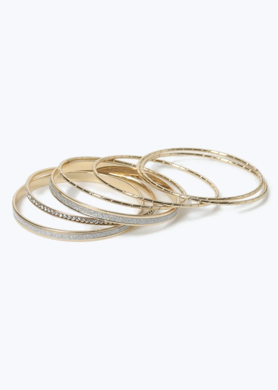 Multipack Gold Bangles