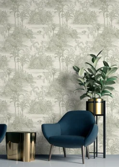 Muriva Tropical Toile Olive