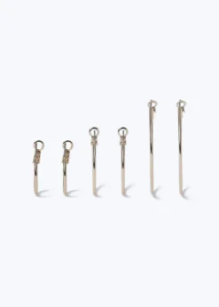 Muse 3 Pack Gold Thin Hoop Earrings