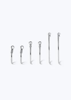 Muse 3 Pack Silver Thin Hoop Earrings