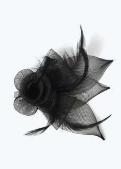 Muse Black Fascinator Hair Clip