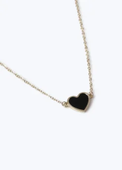 Muse Black Heart Necklace