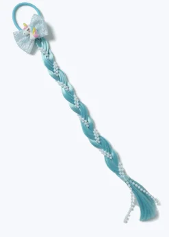 Muse Blue Unicorn Pearl Fake Hair Plait