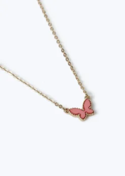 Muse Kids Mini Me Gold Butterfly Necklace
