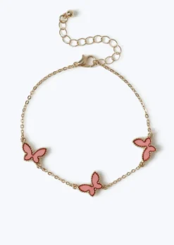 Muse Pink Butterfly Bracelet