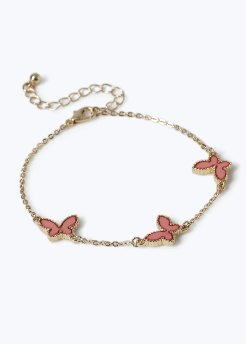 Muse Pink Butterfly Bracelet