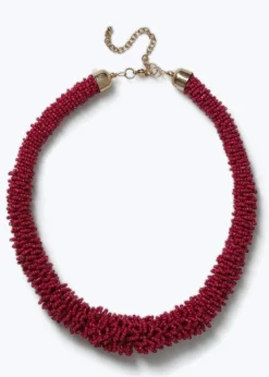 Muse Pink Seedbead Necklace