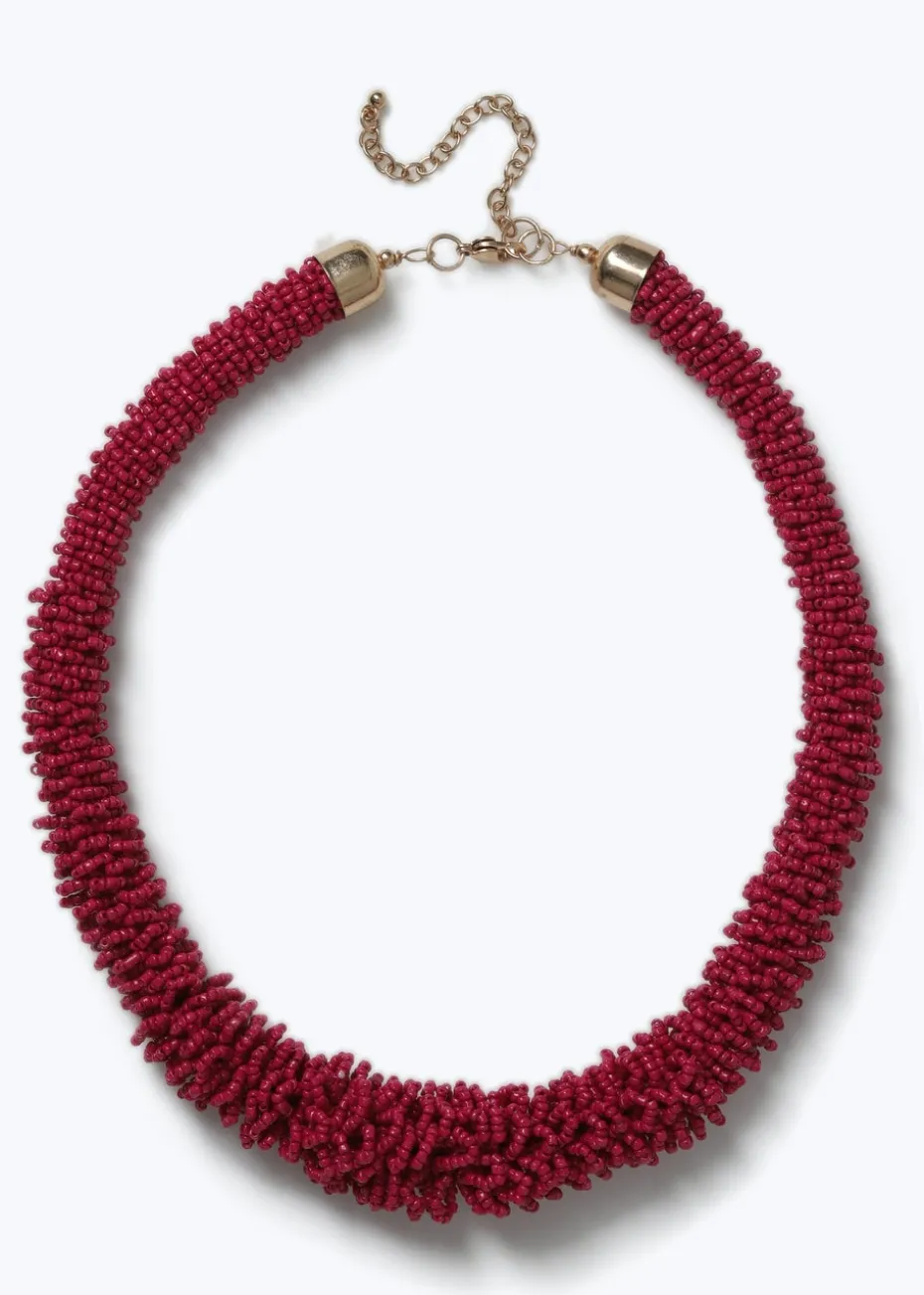 Muse Pink Seedbead Necklace