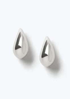 Muse Silver Chunky Graduated Domed Earrings
