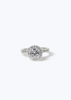 Muse Silver Cubic Zirconia Ring