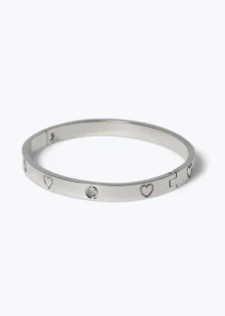 Muse Silver Heart Bangle