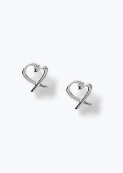 Muse Silver Heart Earrings