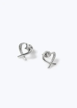 Muse Silver Heart Earrings