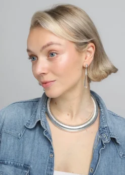 Muse Silver Ridge Torq Necklace