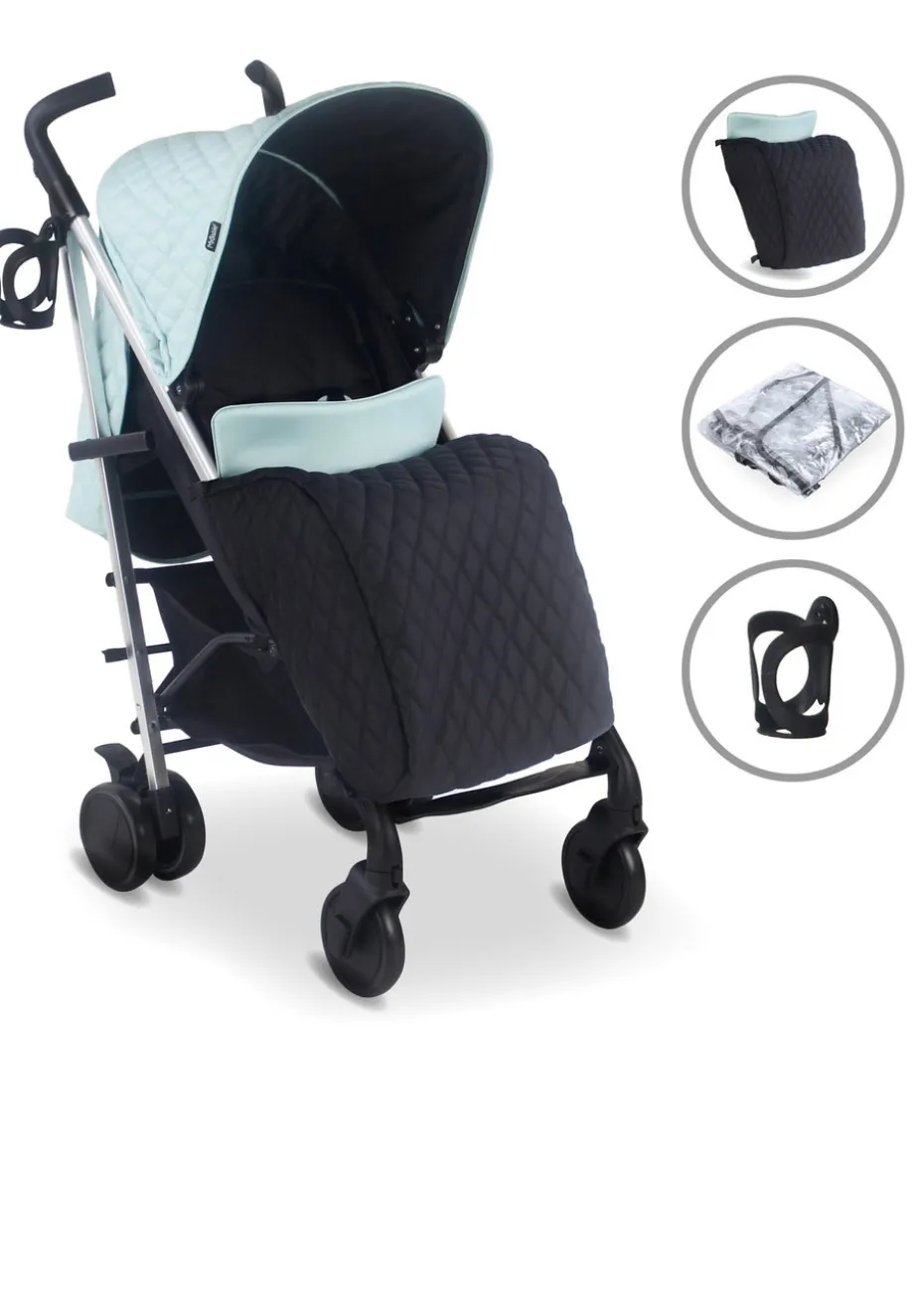 My Babiie Aqua Billie Faiers Quilted Lightweight Stroller