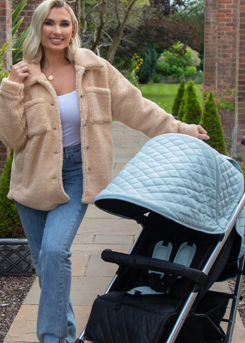 My Babiie Aqua Billie Faiers Quilted Lightweight Stroller