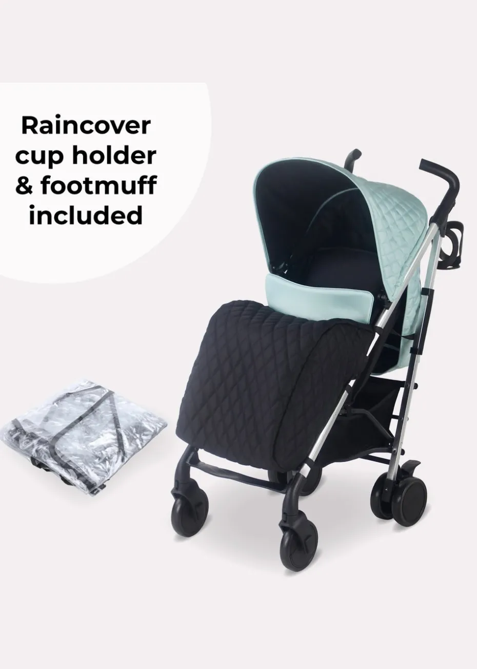 My Babiie Aqua Billie Faiers Quilted Lightweight Stroller