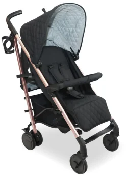 My Babiie Black Billie Faiers Rose Gold Quilted Stroller