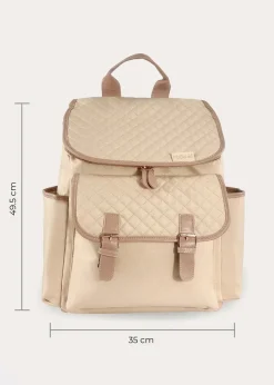 My Babiie Blush Quilted Backpack Changing Bag
