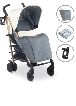 My Babiie Cream Billie Faiers Quilted Lightweight Stroller