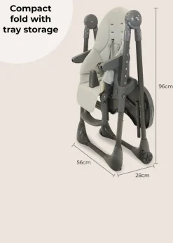 My Babiie Grey Luxe Highchair