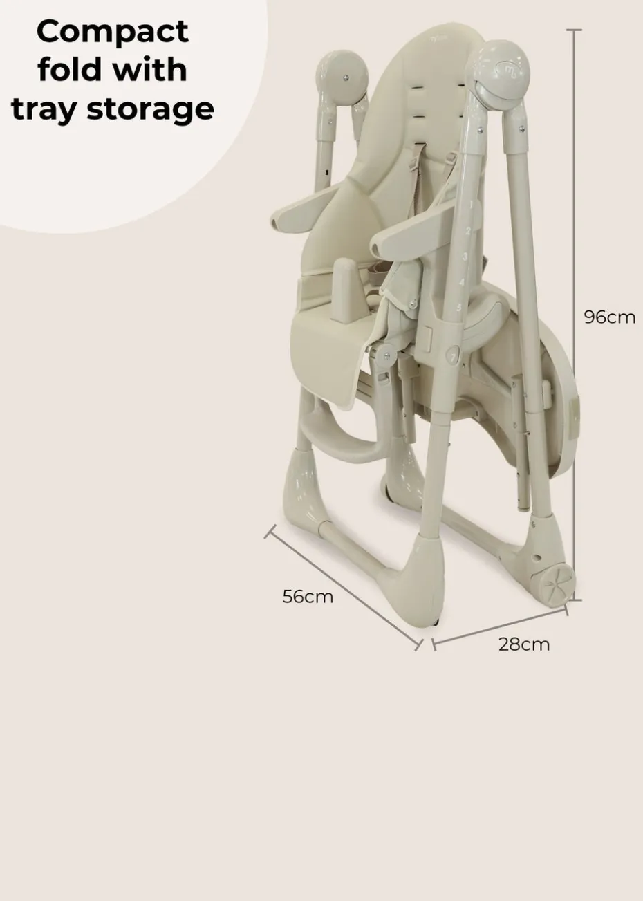 My Babiie Oatmeal Luxe Highchair