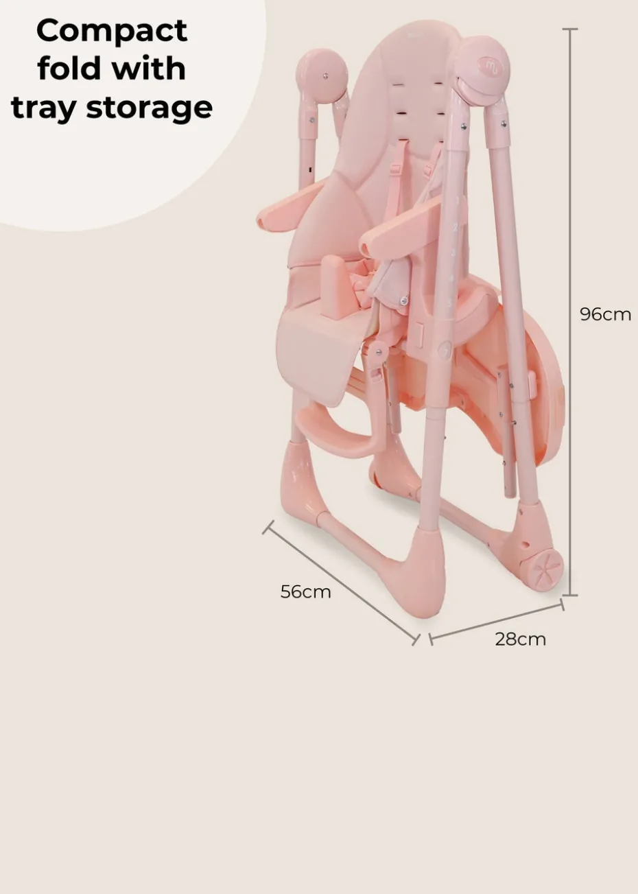 My Babiie Pastel Pink Luxe Highchair
