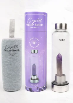 Myga Amethyst Crystal Water Bottle