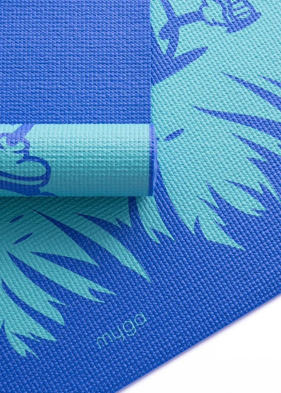 Myga Blue Frenzy Silk Print Childrens Mat