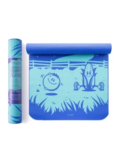 Myga Blue Frenzy Silk Print Childrens Mat