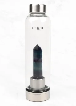 Myga Fluorite Crystal Water Bottle