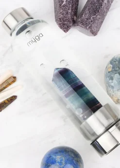 Myga Fluorite Crystal Water Bottle