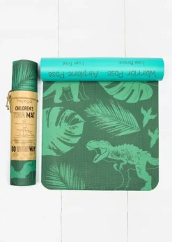 Myga Kid's Printed Yoga Mat - Jurassic Jungle