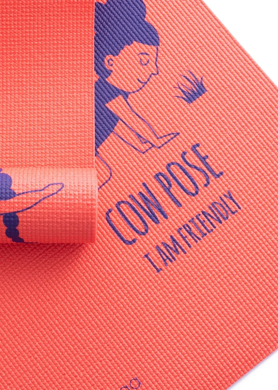 Myga Red Pose Silk Print Mat