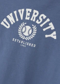 Name It Blue University Top & Shorts Set (6-14yrs)